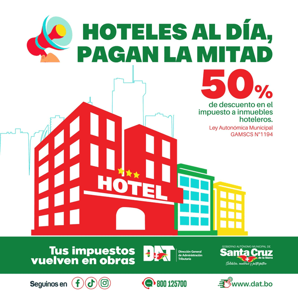 Hoteles al día, pagan la mitad