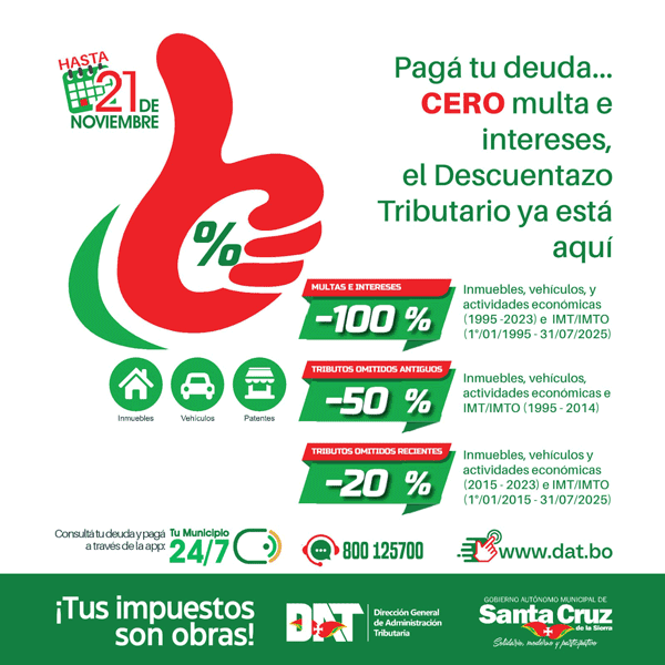 El Descuentazo Tributario ya está aquí