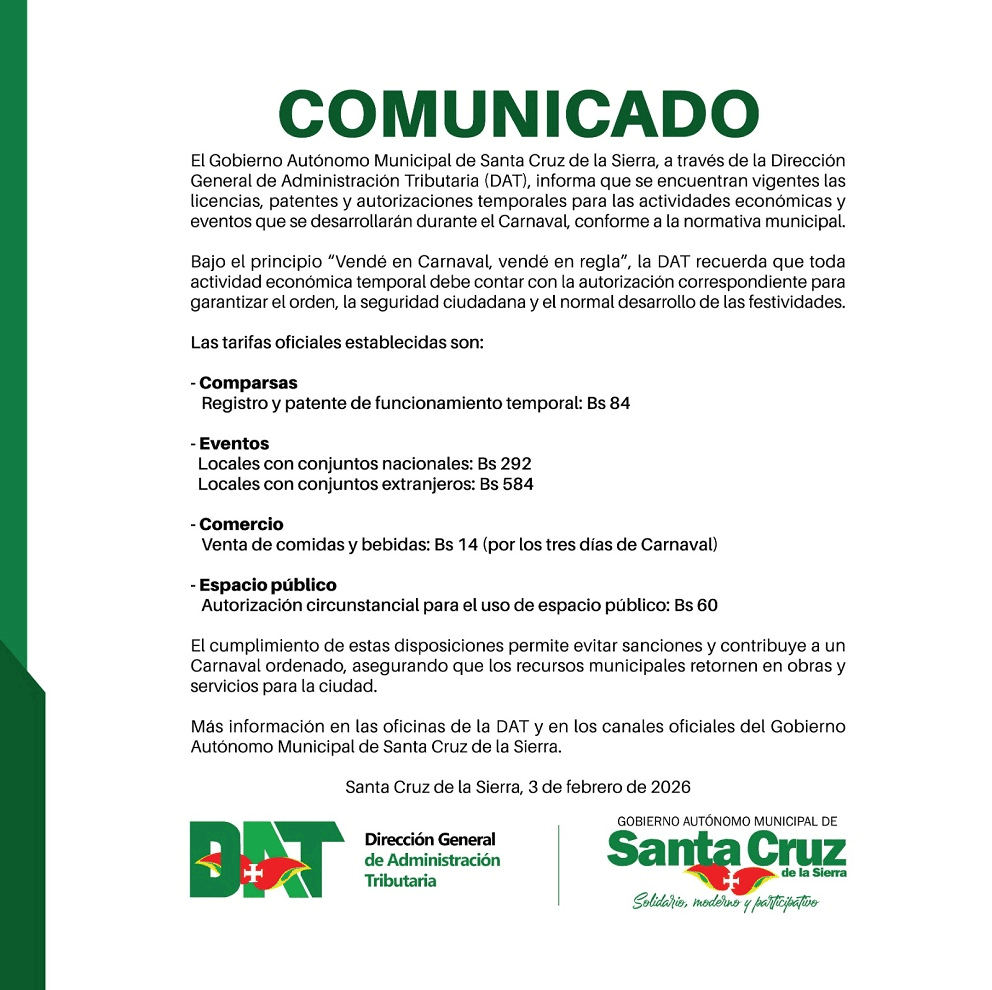 Slide de ALCALDÍA INICIÓ COBRO PATENTE DE FUNCIONAMIENTO TEMPORAL PARA ACTIVIDADES ECONÓMICAS QUE OPERAN EN EL CARNAVAL